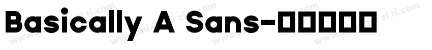 Basically A Sans字体转换